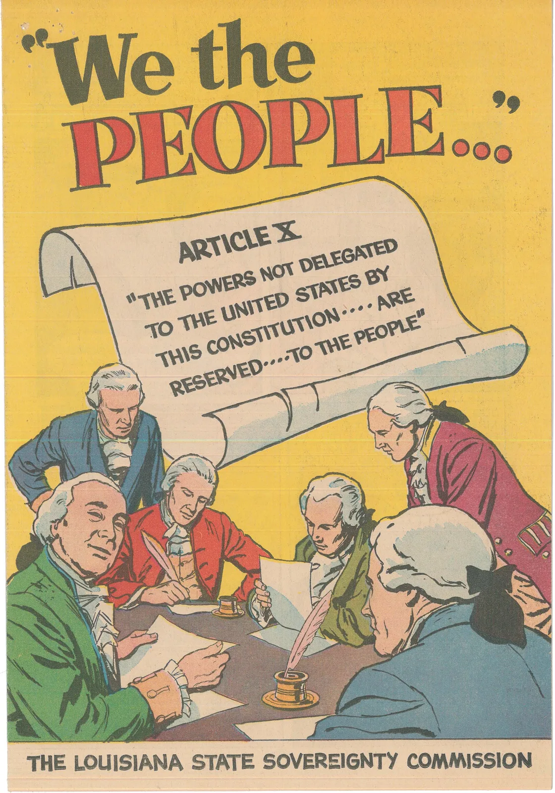 The first page of the handwritten U.S. Constitution, beginning “We the People.”